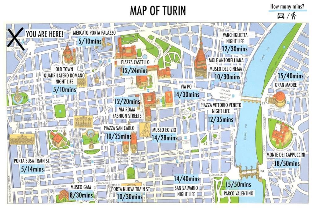 Appartement Old Town-Porta Susa Free Parking Modern Flat X6 à Turin Extérieur photo
